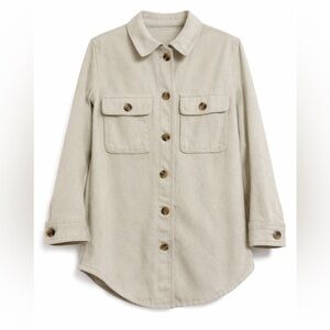 Old Navy Beige Utility Shacket Jacket
